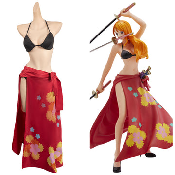 Anime One Piece Nami Cosplay Bañador Adulto Disfraz Halloween Carnaval Fiesta Disfraz Traje